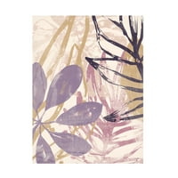 June Erica Vess 'Purple Palms I' Canvas Art
