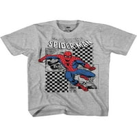 Dječaci Spiderman Spidey heroj Checkers Tee, veličina XS - 2XL
