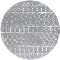 Prelazni prostor prostirka geometrijska siva, krema za unutrašnju rundu lako se čisti