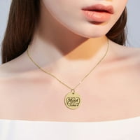 Anavia Gubim razum jedno po jedno dijete Inspirational Stainless Steel Gold disk ogrlica privjesak nakit