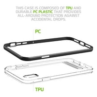 iPhone XS Max, tanka transparentna futrola sa TPU okvirom i ugrađenim postoljem za Apple iPhone XS Ma od