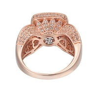 Srebro 4. cttw Pink ametist prsten