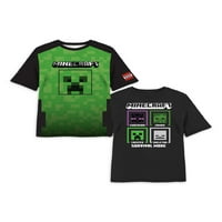 Minecraft Boys Grafičke Majice Za Igre, 2 Pakovanja, Veličine 4-16