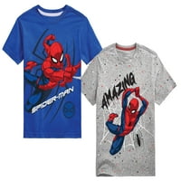 Spider-Man Boys Nevjerovatne Spidey Grafičke Majice 2 Pakovanja, Veličine 4-18