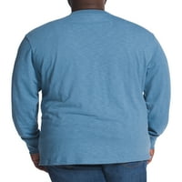Momci muški veliki i visoki Dugi rukav pulover Henley Shirt