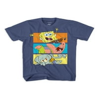 Nickelodeon SpongeBob grafički majica sa kratkim rukavima za dječake, 2 pakovanja, veličine 4-18