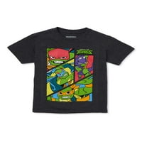 Tinejdžerske mutantne Ninja kornjače dječaci TMNT Frame talas kratki rukav grafička majica, veličine 4-18