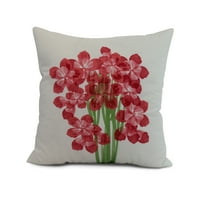 Jednostavno Daisy, 18 18 florpalida, cvjetni print vanjski jastuk, crvena