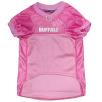 Pets First NFL Buffalo Bills Pink dres za pse i mačke, licencirani fudbalski Dresovi-srednji