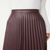 Scoop ženska Midi suknja od Fau kože, veličine XS-XXL