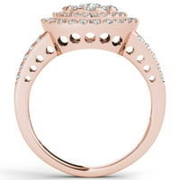 1ct TDW dijamantski verenički prsten od 10k ružičastog zlata