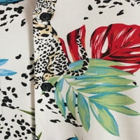 No Bounties Muška kratka rukava tropska Leopardova košulja