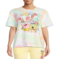 Spongebob SquarePants Junior Tie Dye grafički T-Shirt relaxed Fit