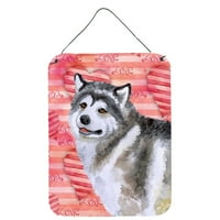 Carolines blaga bb9725d alaskan malamute ljubavni zid ili viseći otisci, crveni, 12x16, višebojni