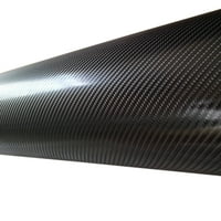 10ft 5FT 4D Premium Gloss Crna karbonska vlakna vinil Wrap bez mjehurića oslobađanje zraka 120 x60