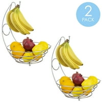 Početna osnove jednostavnost kolekcija posuda za voće sa bananom, satenski hrom