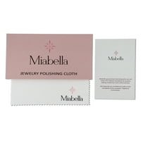 Miabella Women's 2- Carat t.gw. Smaragdni rez i osmostruk izrađeni Opal Sterling srebrni 2-dijelni set privjeske