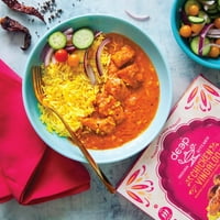 Duboka indijska kuhinja pileći Vindaloo sa pirinčem od kurkume, 9oz