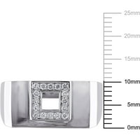 Karat T. W. Diamond 14kt muški prsten od bijelog zlata