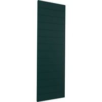 Ekena Millwork 18 W 65 H True Fit PVC horizontalni šlag Moderni stil fiksne kapke, termalno zeleno