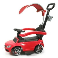 Hommoo Push auto za bebu, deca se voze na Push automobilu, kolica za bebe za decu od 1-3 godine, Crvena