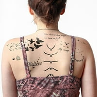Tattify Izabrane Privremene Tetovaže Sa Temom Ptica - Fowl Play