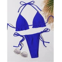 Žene kupaćih kostimi Bikini Potpuno pokrivanje Dva pune boje plus veličina odjeća za plažu Bikini plus veličine