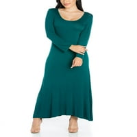 Udobna odjeća ženska maksi haljina sa dugim rukavima