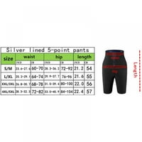 Znojne saune hlače za hlače za mršavljenje za mršavljenje Termo oblikovanje kratkih struka trener struka