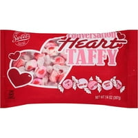 Sweet's Conversation Heart Cherry, Strawberry & Creme Taffy, Oz