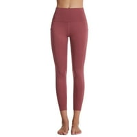 Plus veličina joga hlače s džepovima za žene za podizanje vuče koje pokreću joga fitness sportske hlače gamaše