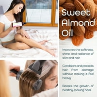 Slatki Almondoil CarrierOil - hladno prešana čista prirodna masaža tijela za miješanje esencijalnih ulja,