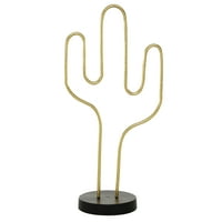 8 18 zlatni metalni kaktus skulptura