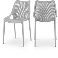 Meridian namještaj Mykonos siva stolica za ručavanje na otvorenom za terasu Set od 4 komada
