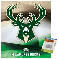 Milwaukee Bucks - Logo zidni Poster sa iglama, 14.725 22.375