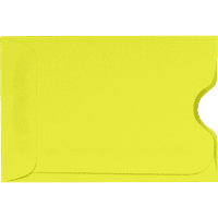 Luxpaper rukavi za kreditne kartice i poklon kartice, lb, citrusni Žuti, 1, pakovanje, Veličina 1 2