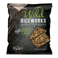 Wild Riceworks Crne Japonica Riža Grickalice, 5. Oz