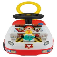 Kiddieland Disney Mickey Mouse Fire Truck Activity Interaktivni Automobil Za Vožnju, Crveni