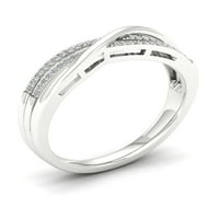 1 10CT TDW Diamond Modni prsten srebro