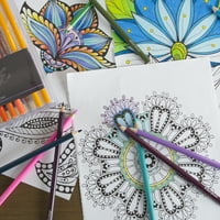 Set olovaka u boji broji unaprijed naoštrene crteže za bojenje odraslih skica u slučaju po ocjeni umjetnika