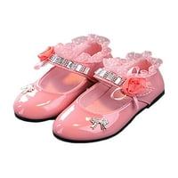 Lacyhop Girls Flats Magic Trake Princess cipela Comfort Mary Jane School Sweet haljina cipele Prozračne lokknot