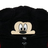 Mickey Mouse Cosplay Fau Sherpa Hoodie, 12m-5T