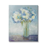 Stupell Industries lijepe bijele plave hortenzije cvjetni buket slika Galerija-omotano platno print Wall