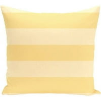 Jednostavno Daisy 16 16 Windward Stripes Print Vanjski Jastuk, Žuta