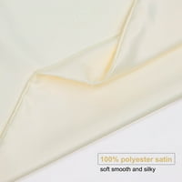 Jedinstvene povoljne standardne veličine svilenkaste satenske jastučnice sa patentnim zatvaračem Set od 2,