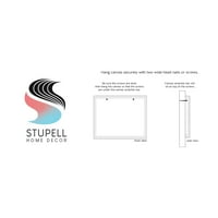Stupell Industries Shoot Smile Casual Dream Calligrafy uzorak Grafička umjetnička galerija Zamotana platna