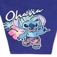 Lilo & Stitch Djevojke Šorc Za Šavove, 2 Pakovanja, Veličine 4-16