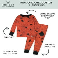 Iskrena odjeća za bebe dječak ili djevojčica rodno neutralna pidžama za Noć vještica od organskog pamuka