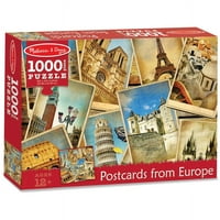 Melissa & Doug 1.000 komada razglednice iz Evrope Poznati znamenitosti Slagalica