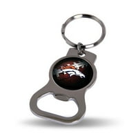 Denver Broncos srebrni ton otvarač za flaše privjesak za ključeve Rico Industries Q-GC6188